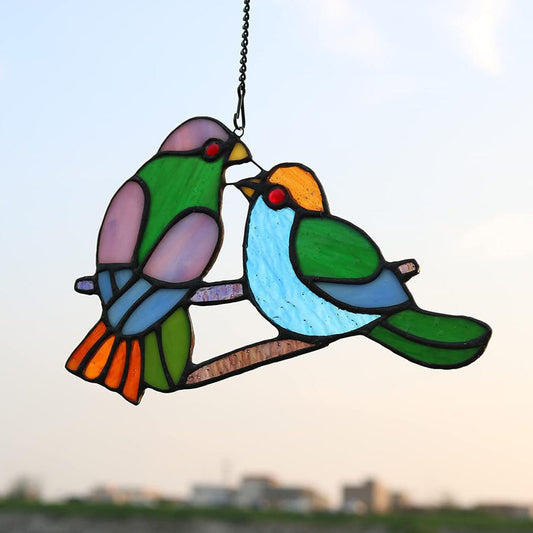 Bird Couple Hanging Decor - Garden Home Window Wall Hanging Decor