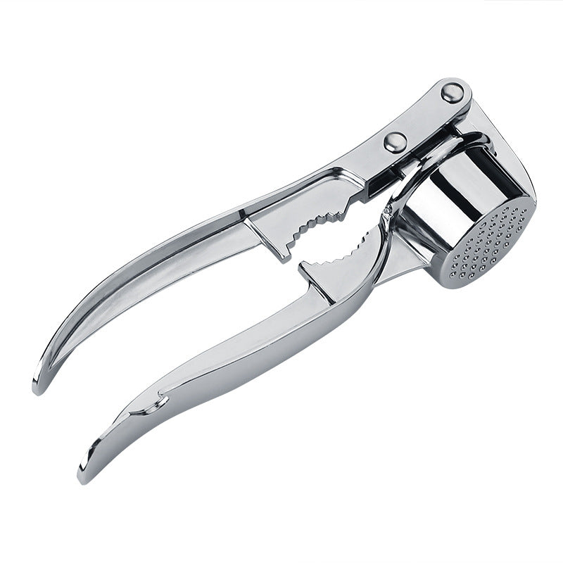 2-in-1 Garlic Press with Nutcracker - Home Kitchen Multi Functional Gadget