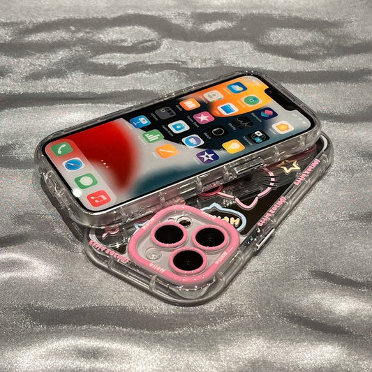 Adorable Cat Pattern Phone Case for iPhone 16 Series - Daily Shockproof Protective Phone Cover