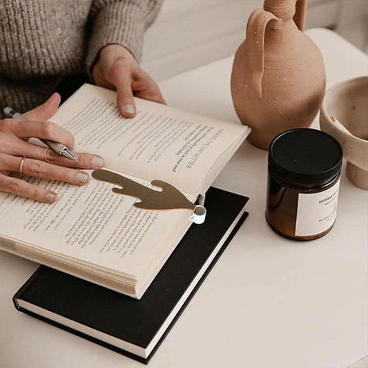 Spilled Coffee Bookmark - Funny Page Marker for Home Office Book Reading Lovers
