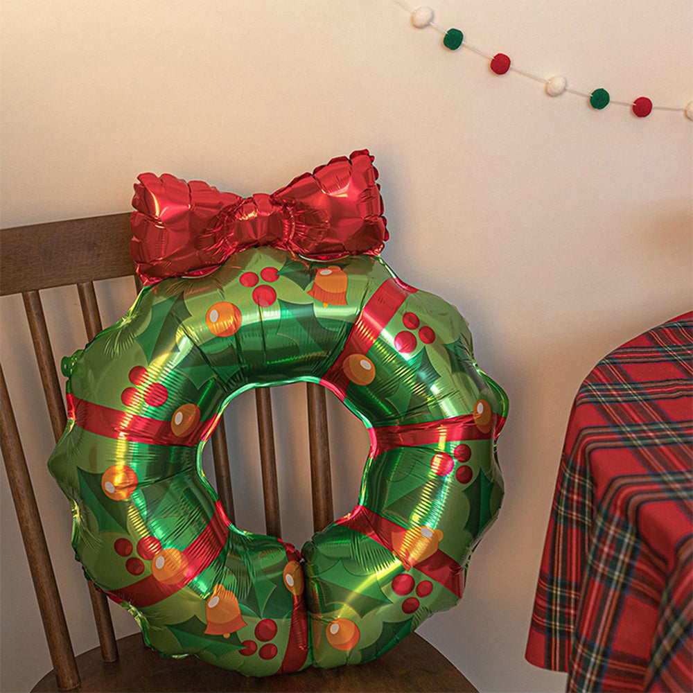 2 Pcs - Christmas Wreath Foil Balloon-Next Deal Shop-Next Deal Shop
