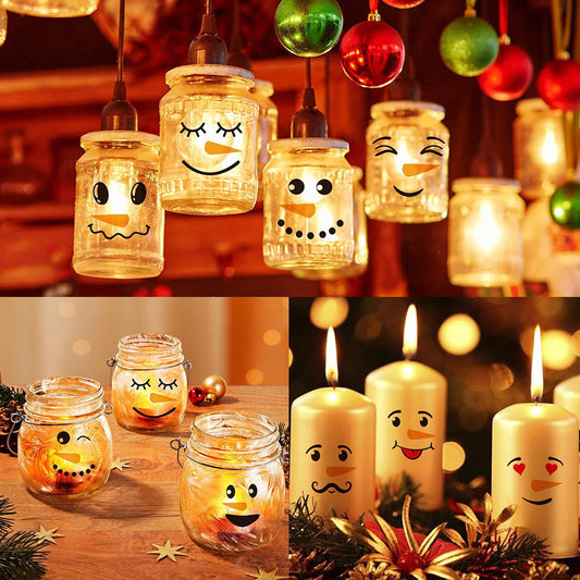 32 Pcs - Christmas Snowman Face Sticker-Next Deal Shop-Next Deal Shop
