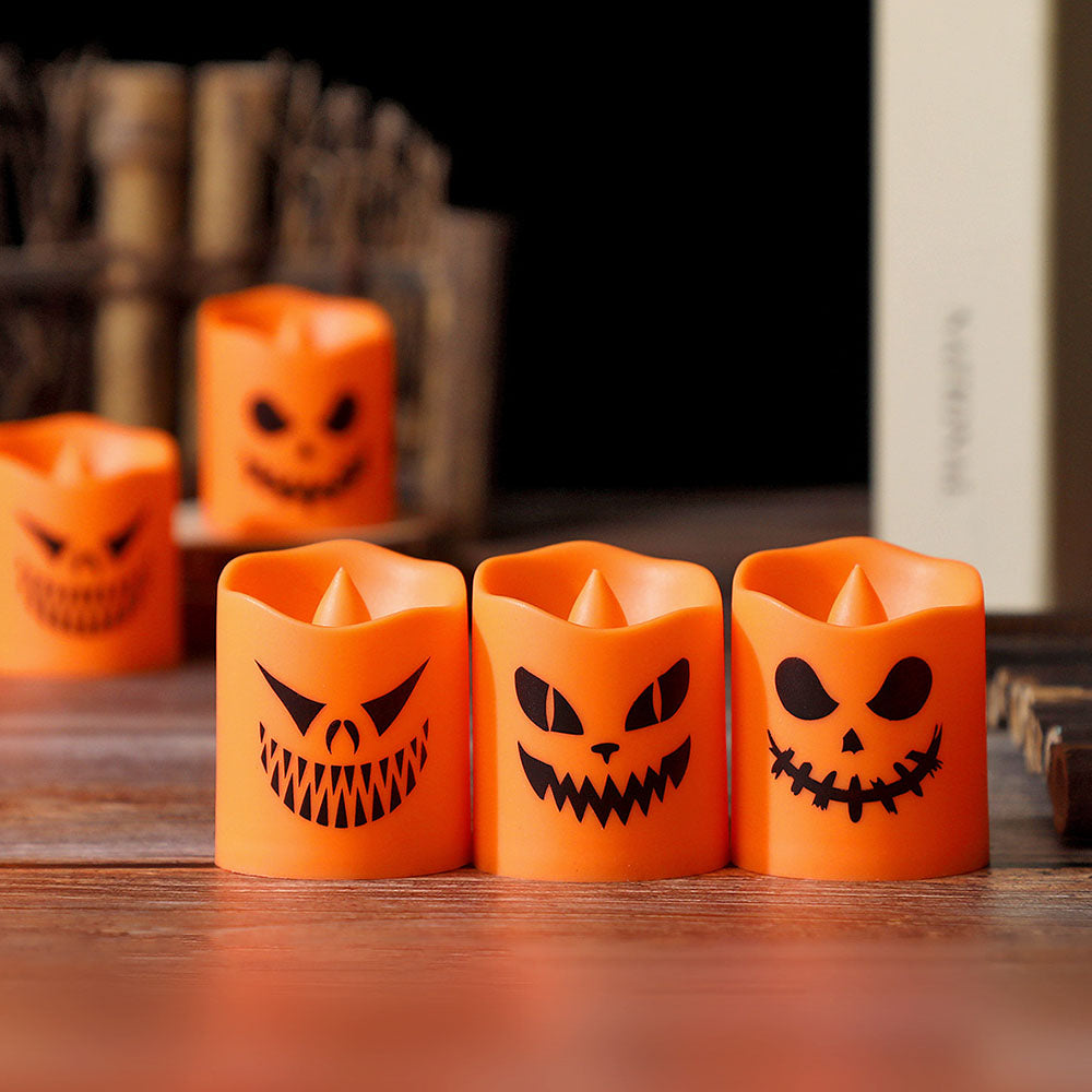 6 Pcs Halloween LED Pumpkin Candle Lights Set-Next Deal Shop-Next Deal Shop
