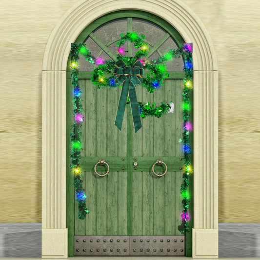 6.56 ft St. Patrick's Day Tinsel Garland Light-Next Deal Shop-Next Deal Shop