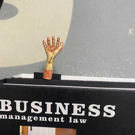 Spooky Ghost Hand Bookmark - Book Reading Halloween Novelty Page Marker Gift