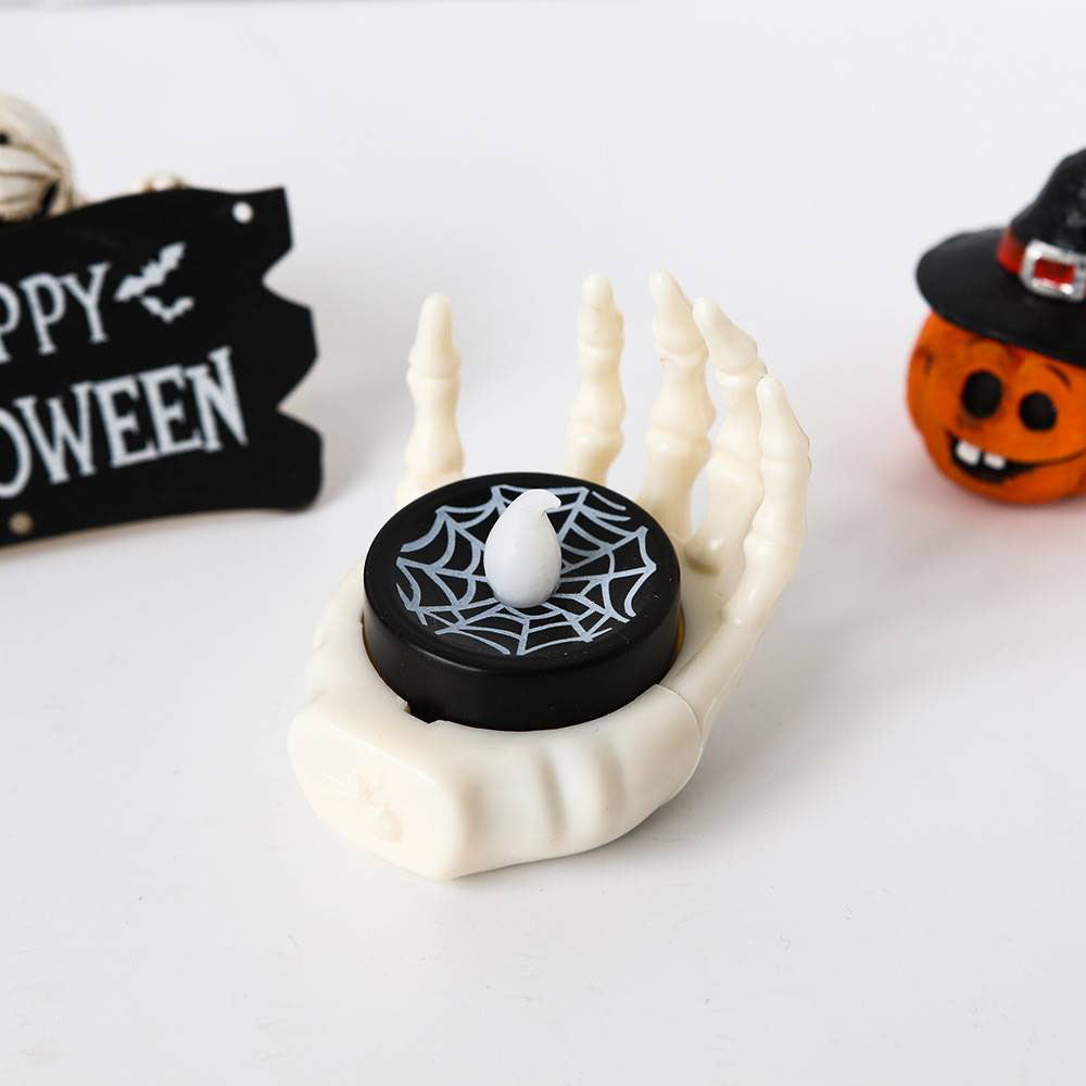 Spooky Skeleton Hand Candle Light