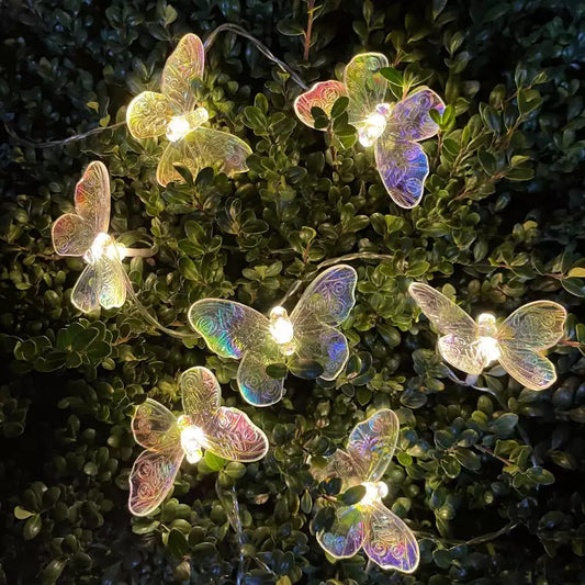 9.84 ft 20 LEDs Iridescent Butterfly String Light-Next Deal Shop-Next Deal Shop
