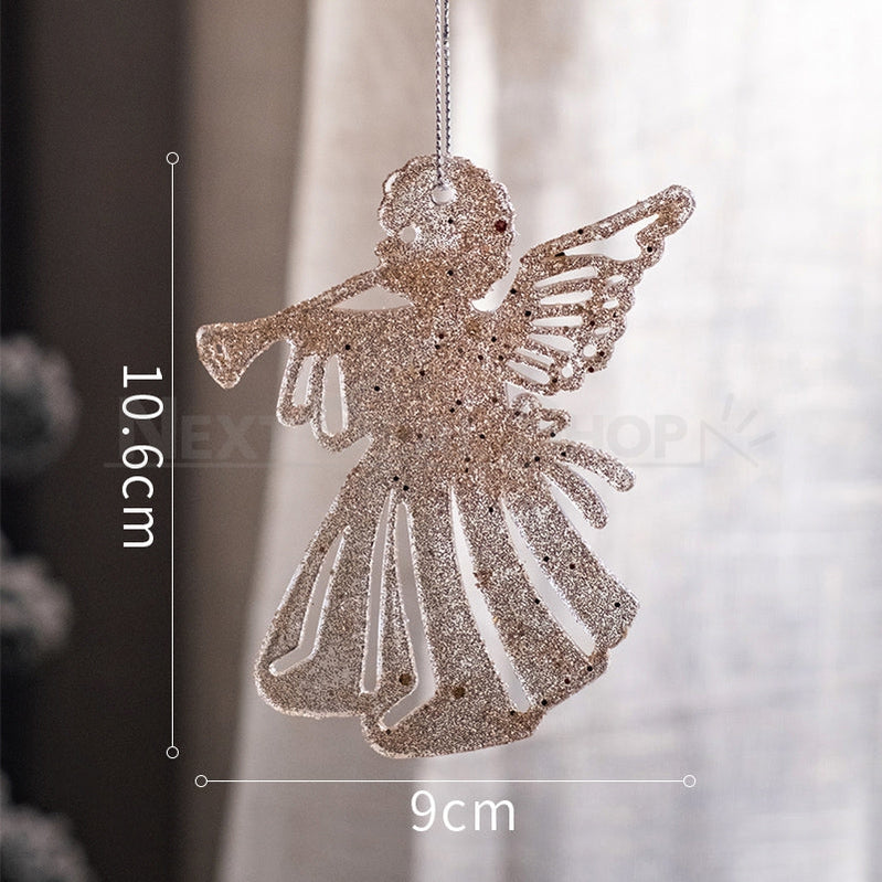 Christmas Tree Hanging Glitter Decoration-Next Deal Shop-Angel-Next Deal Shop