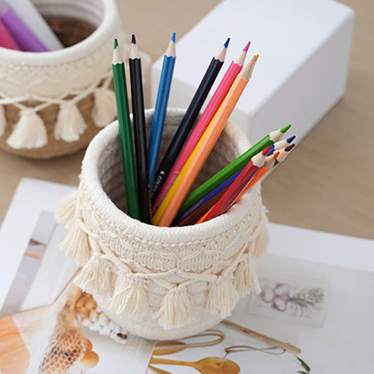 Compact Macrame Storage Basket-Next Deal Shop-Next Deal Shop