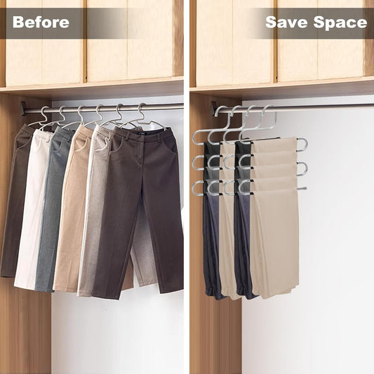 Non-Slip S Shape Clothes Hanger - Home Closet Pants Clothes Storage