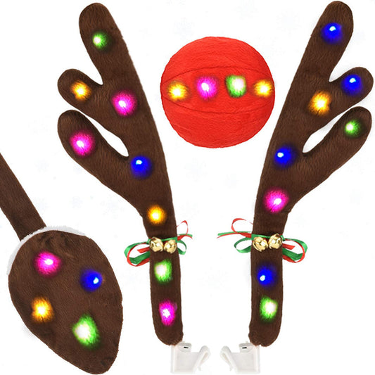 LED Light up Christmas Reindeer Car Decor Set-Next Deal Shop-Next Deal Shop