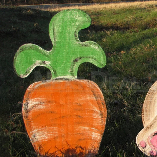 Large Carrot Yard Stake Decor