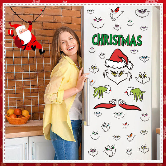 Naughty Christmas Stickers Set - Window Gift Box Xmas Party DIY Decal