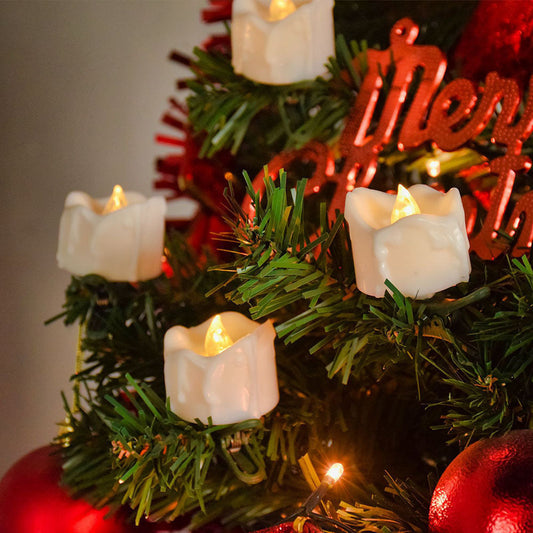 9 Pcs Flameless LED Christmas Tree Candle with Clip - Xmas Tree Candle Ornament