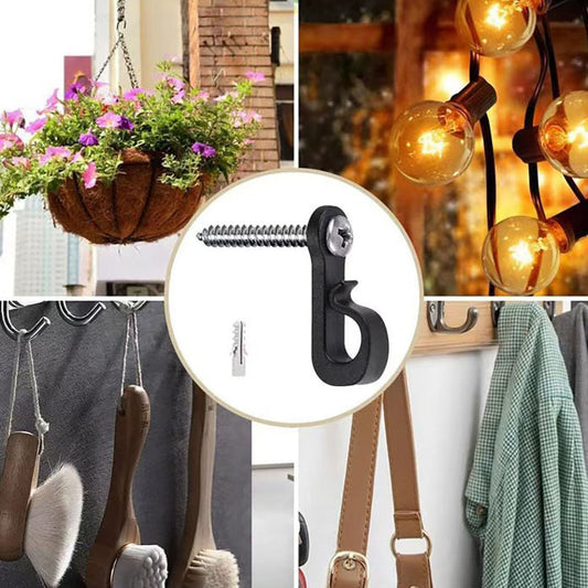 30 Pack String Light Hanger Hooks - Outdoor Patio Garden Light Fixture Hanging Hardware