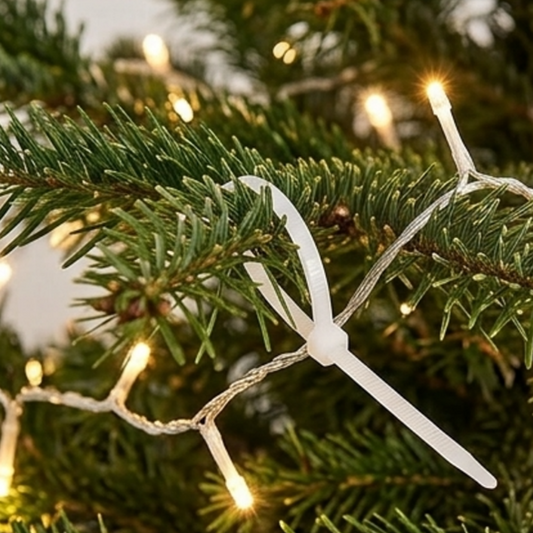 Self Locking Nylon Zip Ties - 100 Pcs, 3.9 Inch, String Lights Garden Plant Support Wire Cable Management