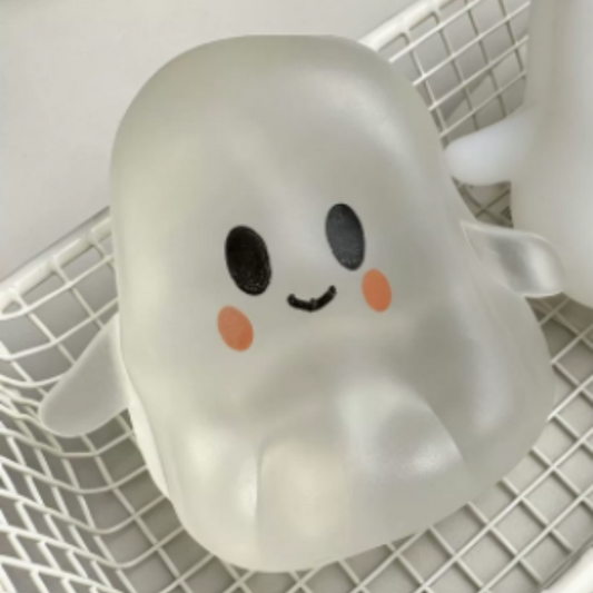 Adorable Ghost Squishy Stress Relief Toy - Novelty Sensory Gift