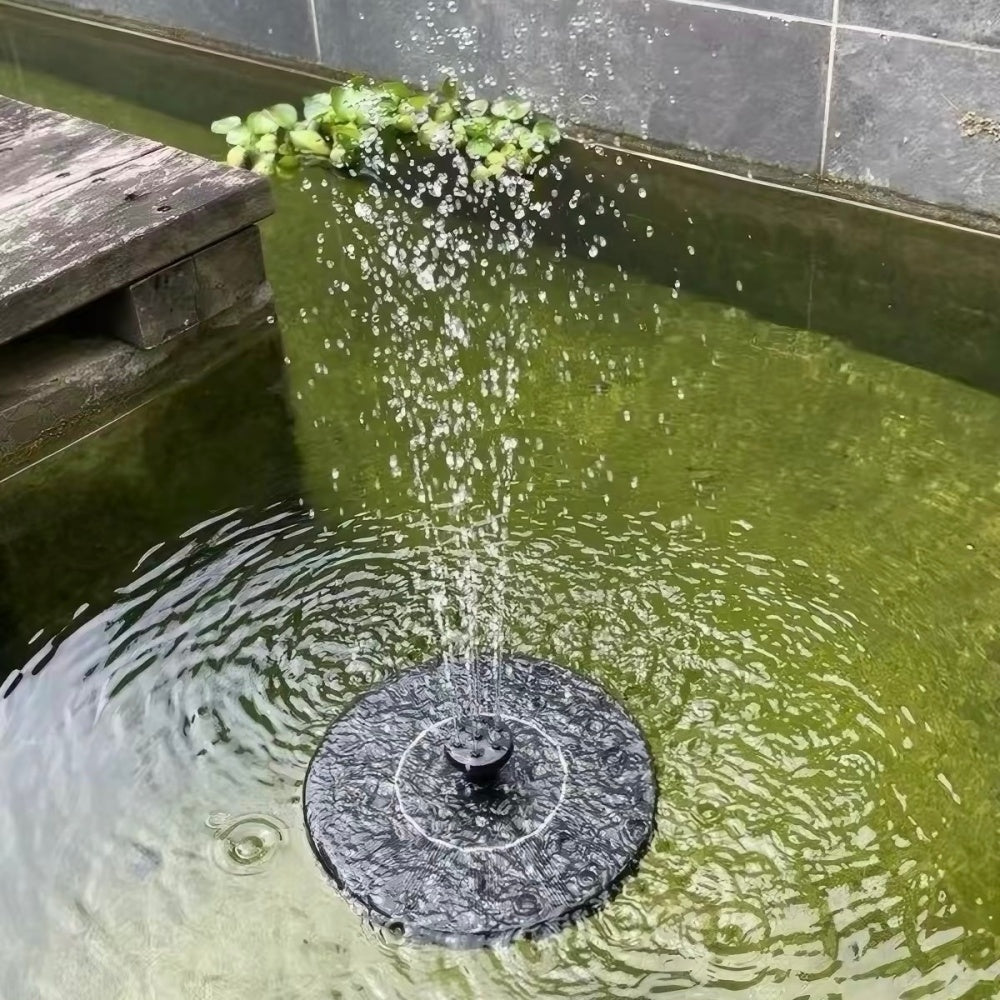 Free Standing Floating Solar Powered Water Fountain Pump for Bird Bath - Yard Garden Pond Outdoor Backyard Landscape Water Decor