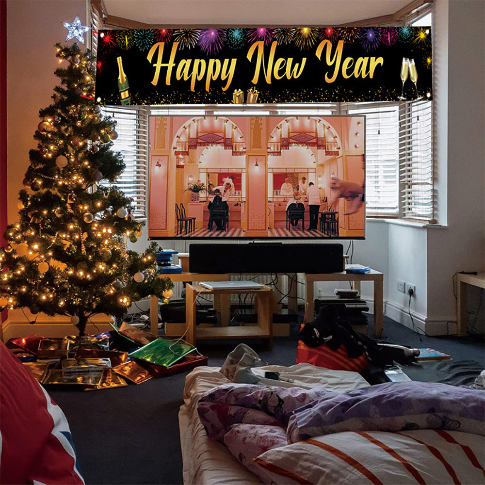 Happy New Year Outdoor Banner