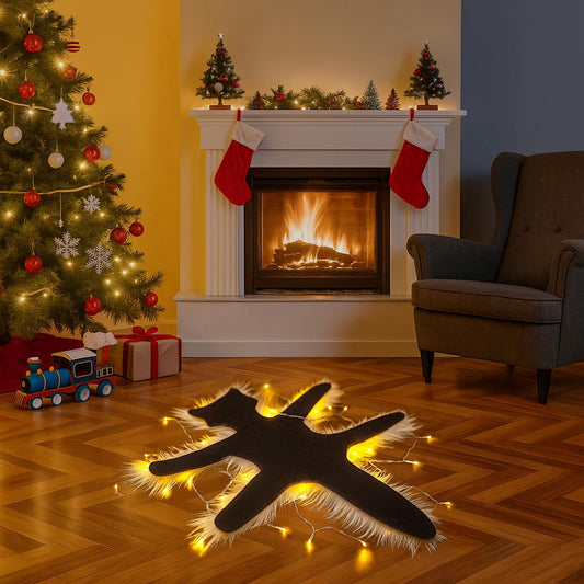 Funny Fried Cat Rug with LED Lights-Next Deal Shop-Next Deal Shop