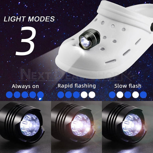 Funny Headlight Shoe Charm - Shoe Novelty Light Up Accessory