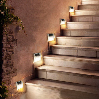 Solar Powered Stainless Steel LED Stair Light