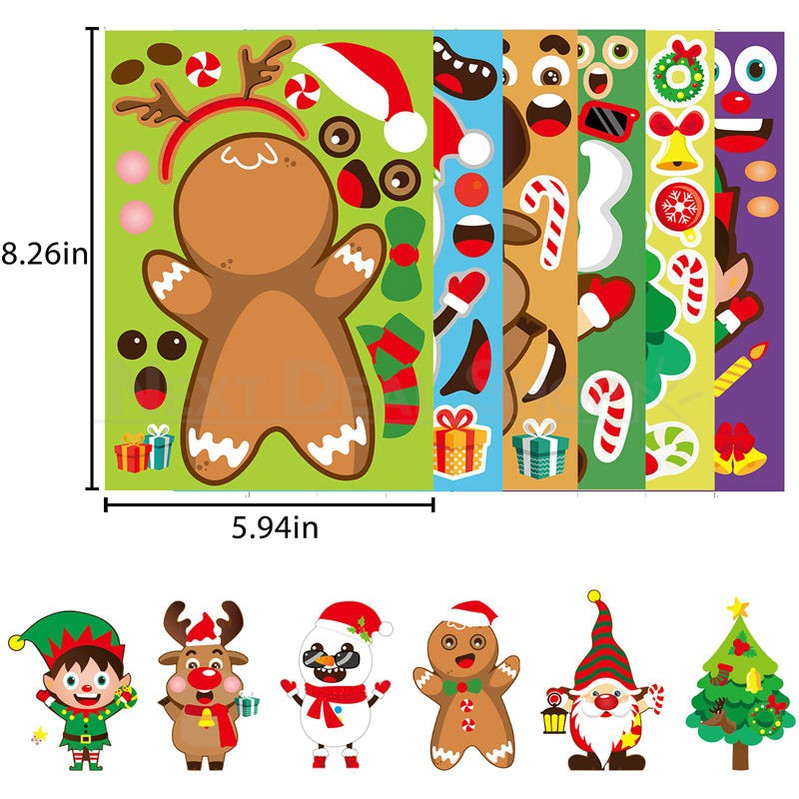24 Sheets - Make Your Own Christmas Sticker-Next Deal Shop-Next Deal Shop