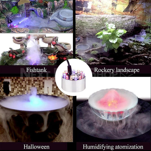 Aluminum Mini Mist Maker with LED Lights - Great Additions to Ponds and Water Tanks!