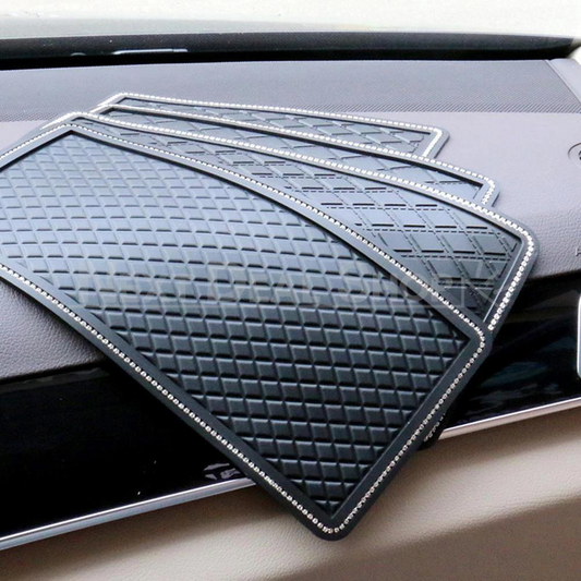 Rhinestone Non Slip Car Dashboard Mat - Car Interior Anti-Slip Dashboard Accessory