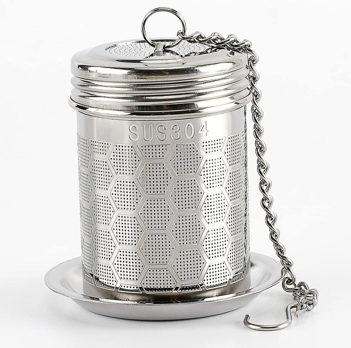 Stainless Steel Tea Diffuser with Drip Tray