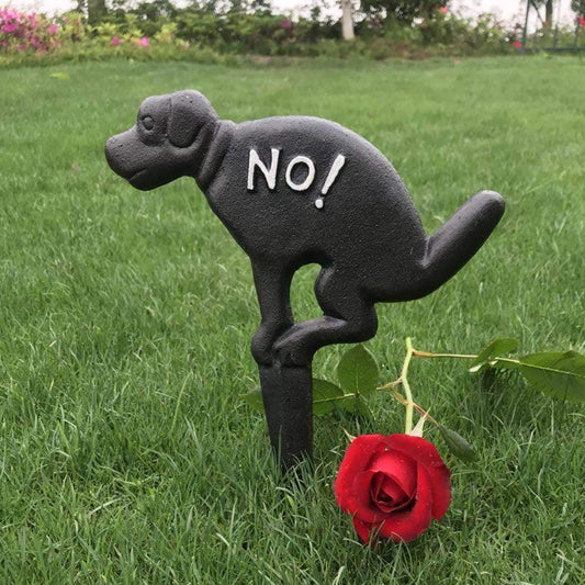 No Pooping! Stake Sign - Garden Yard Lawn Backyard Decor Sign