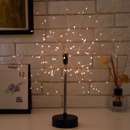 Copper Wire LED Tree Light - Table Bedroom Wedding Party Ambient Lighting Decor