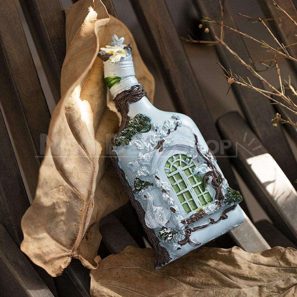 Resin Glow Wine Bottle Decoration