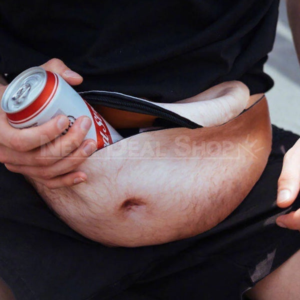 thumbnail image 2 of 3D Printed Waist Pack Dad Bag Funny Beer Belly Fanny Pack - Adjustable Waist Pack For Men & Women Funny Spoof Gift Bag 2 of 13