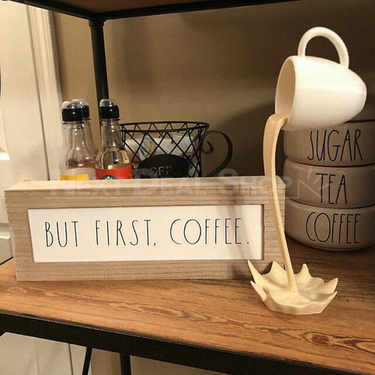 Floating Spilling Coffee Cup Decoration-Next Deal Shop-Next Deal Shop