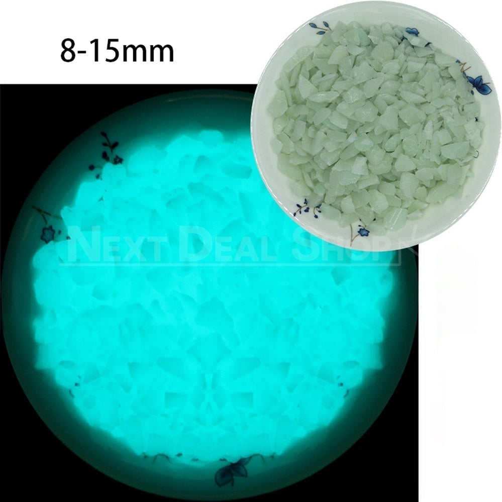 Glow in the Dark Fire Glass Gravel Decoration Rocks-Next Deal Shop-Light Blue-Next Deal Shop