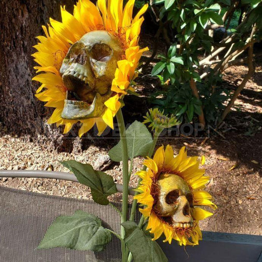 Halloween Skull Sunflower Decoration-Next Deal Shop-Next Deal Shop