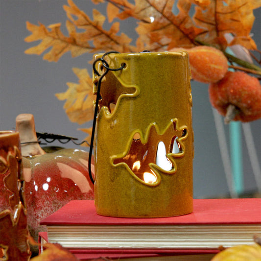 Maple Leaf Ceramic Candle Holder-Next Deal Shop-Next Deal Shop