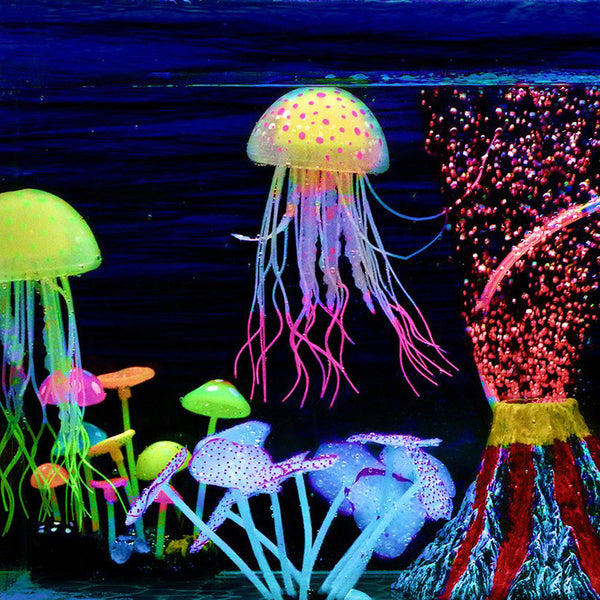 Floating jellyfish aquarium decoration deals