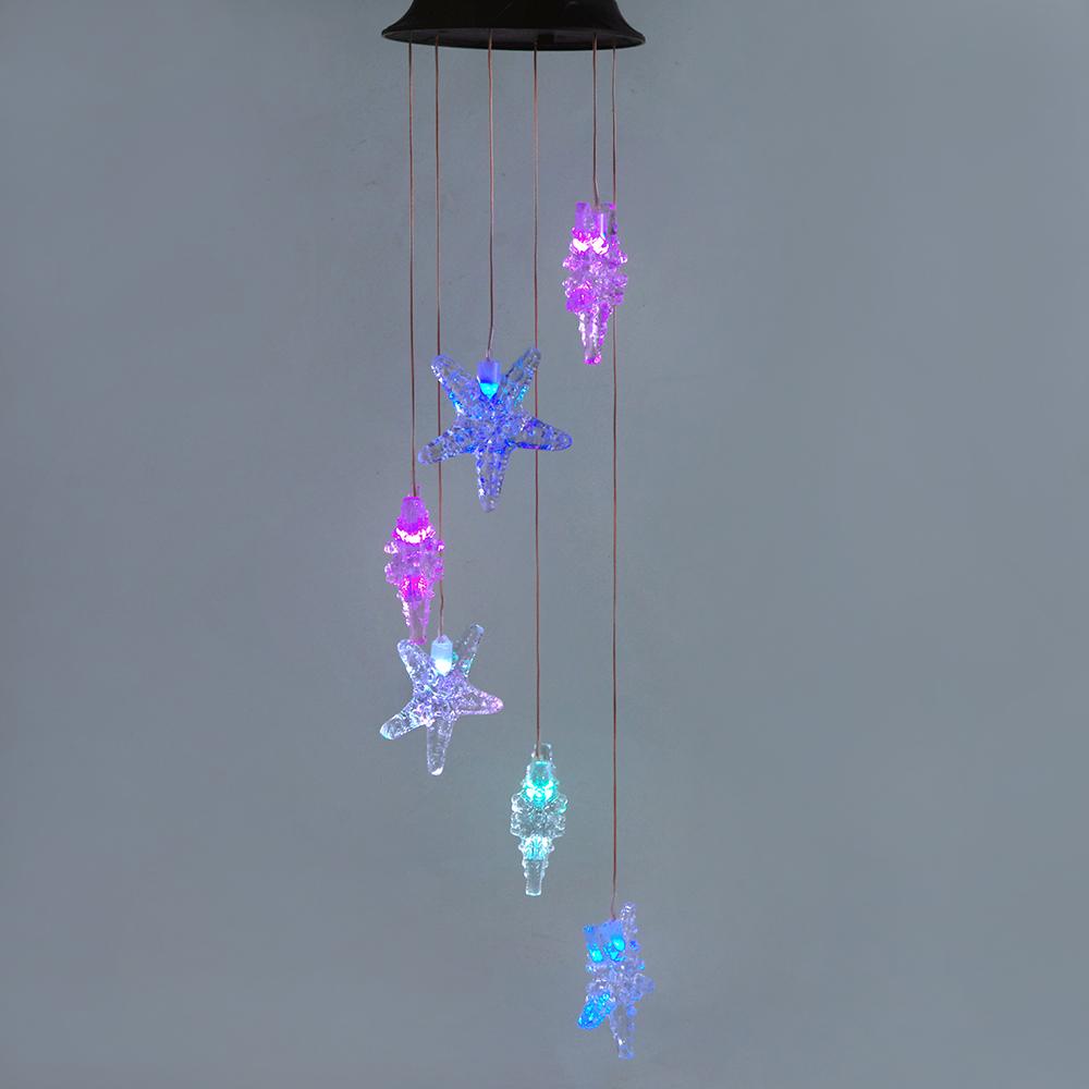 Solar-powered Dangling Starfish Light