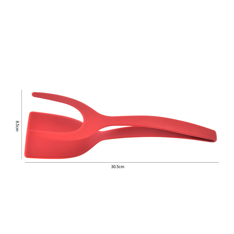 2-in-1 Grip and Flip Spatula Tong - Multi Purpose Kitchen Cooking Tool for Flipping Serving Food