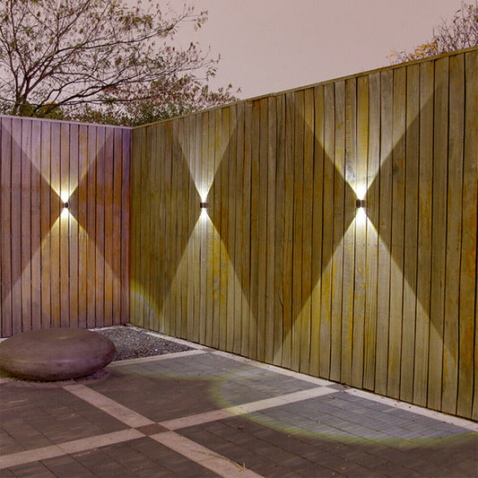 Solar Powered Hexagon Up & Down Wall Light-Next Deal Shop-Next Deal Shop