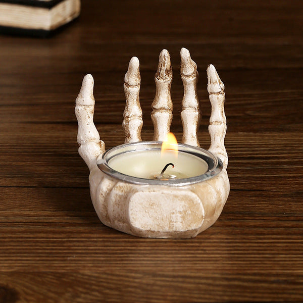 Spooky Skeleton Hand Candle Holder Next Deal Shop UK