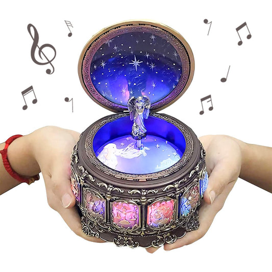 Zodiac LED Wind Up Music Box