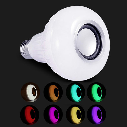 Color-Changing LED Speaker Light Bulb