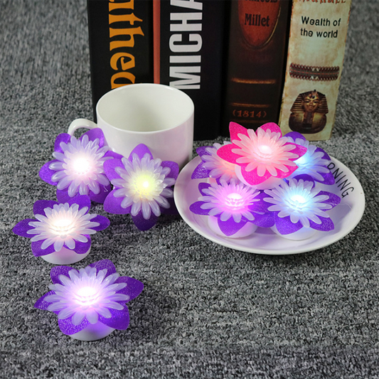LED Daisy Tea Lights - Table Wedding Party Ambient Lighting Decor