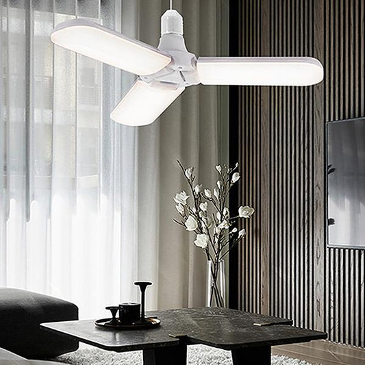 Foldable Fan Blade LED Light Bulb - Home Ceiling Lighting