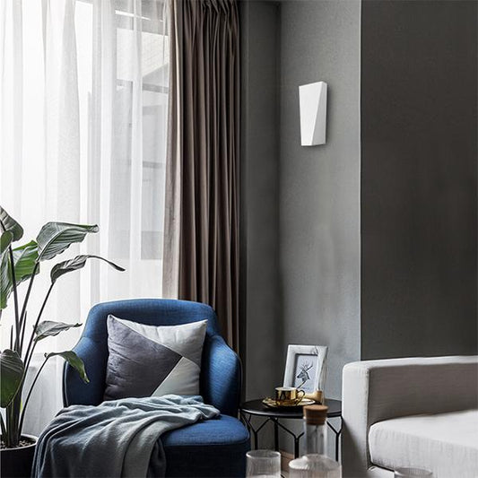 LED Trapezium Wall Lamp - Bedroom Office Study Hallway Wall‑mounted Atmosphere Lamp