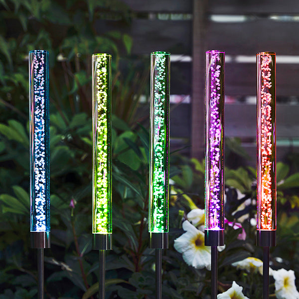 Colour changing bubble solar lights outlet