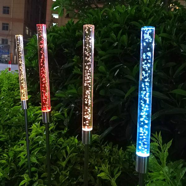 Colour changing bubble solar best sale lights